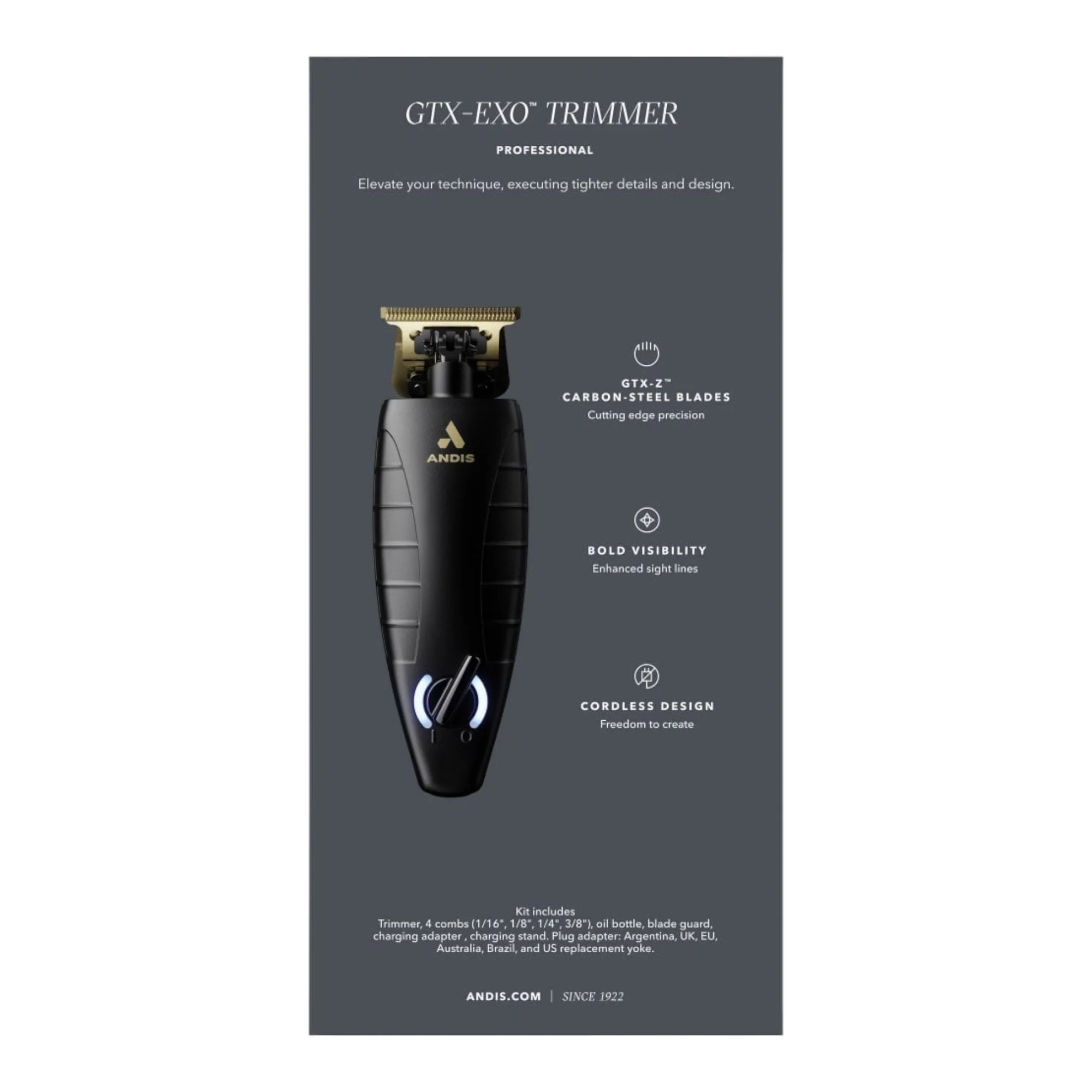 Andis GTX-EXO Lithium-ion Trimmer Cord/Cordless - Image 13