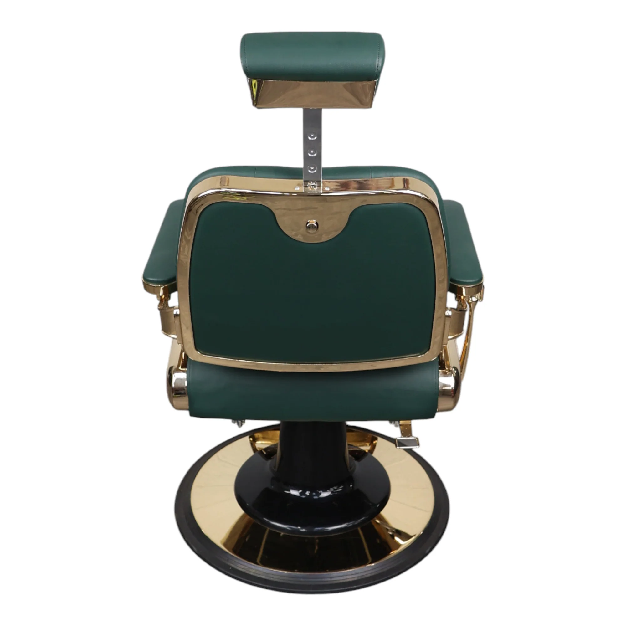 Barber Chair - Luxurious Belmont  Green & Gold Accents - Image 9