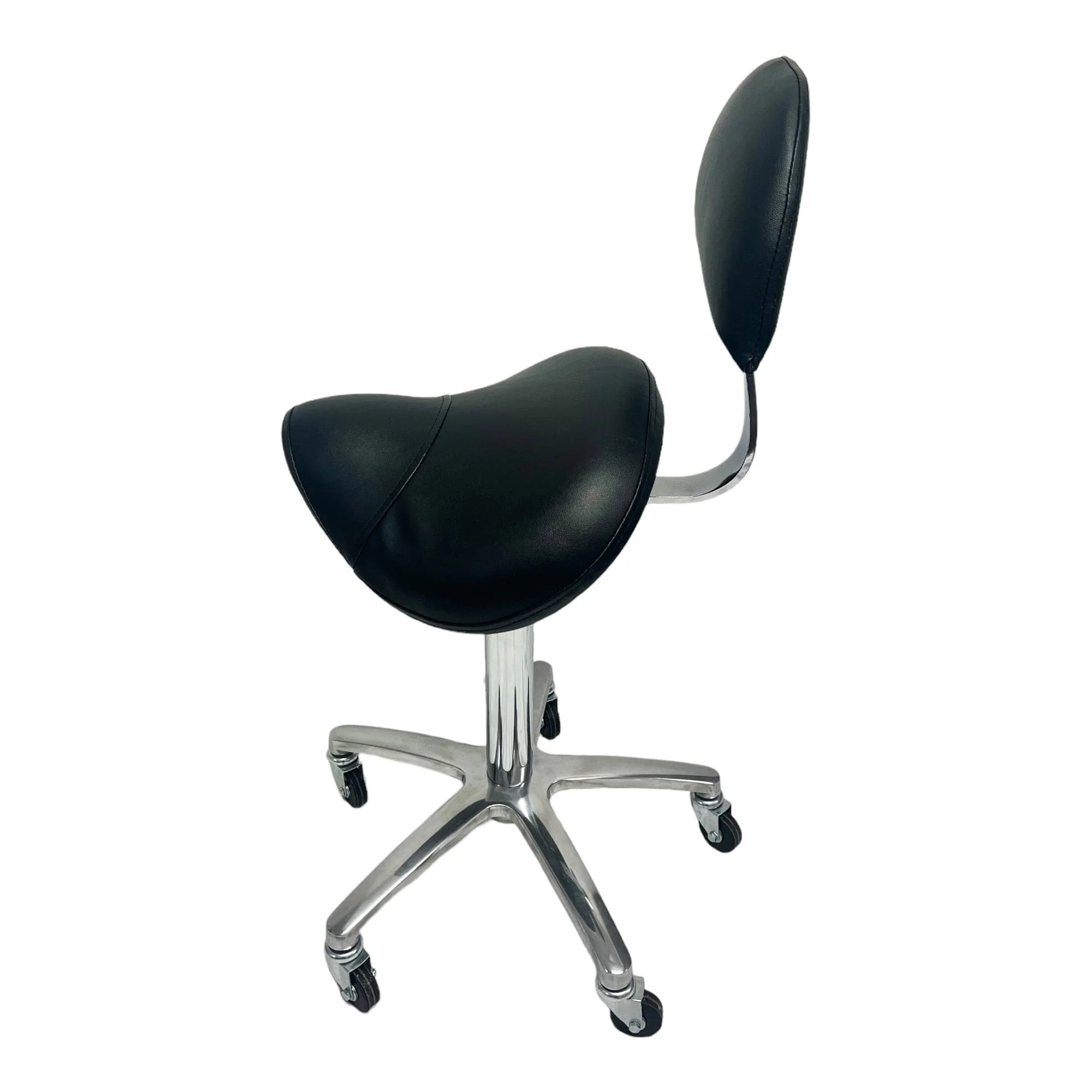Eson - Saddle Chair with Backrest Ergonomic Rolling Stool for Salon & Clinic - Image 11