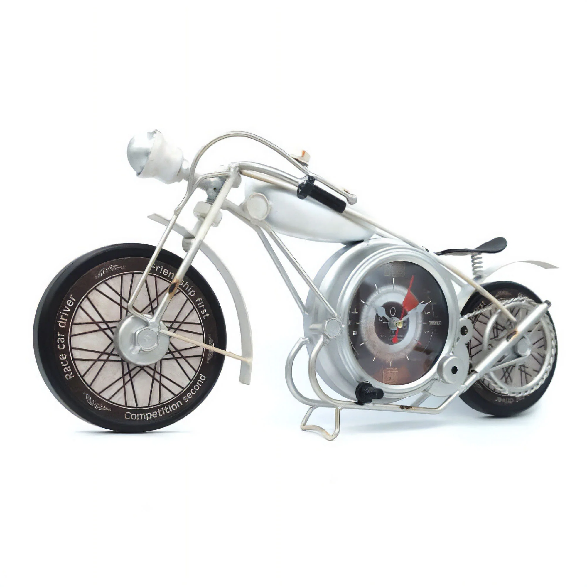 Eson - Vintage Retro Miniature Motorbike Clock 20cm - Image 10