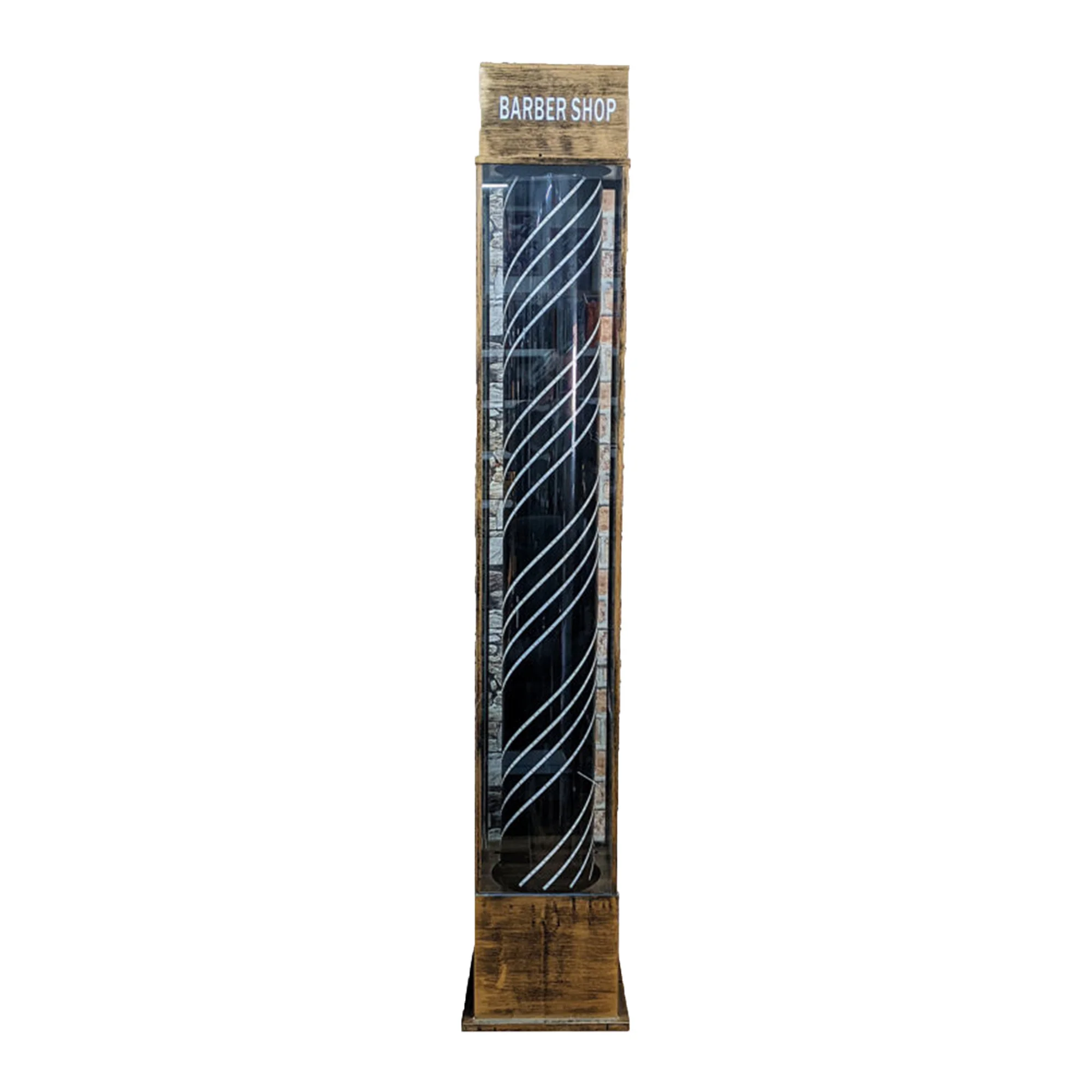 Gabri - Floor Barber Pole Lantern Style Digital Led Light 2.3m - Image 9