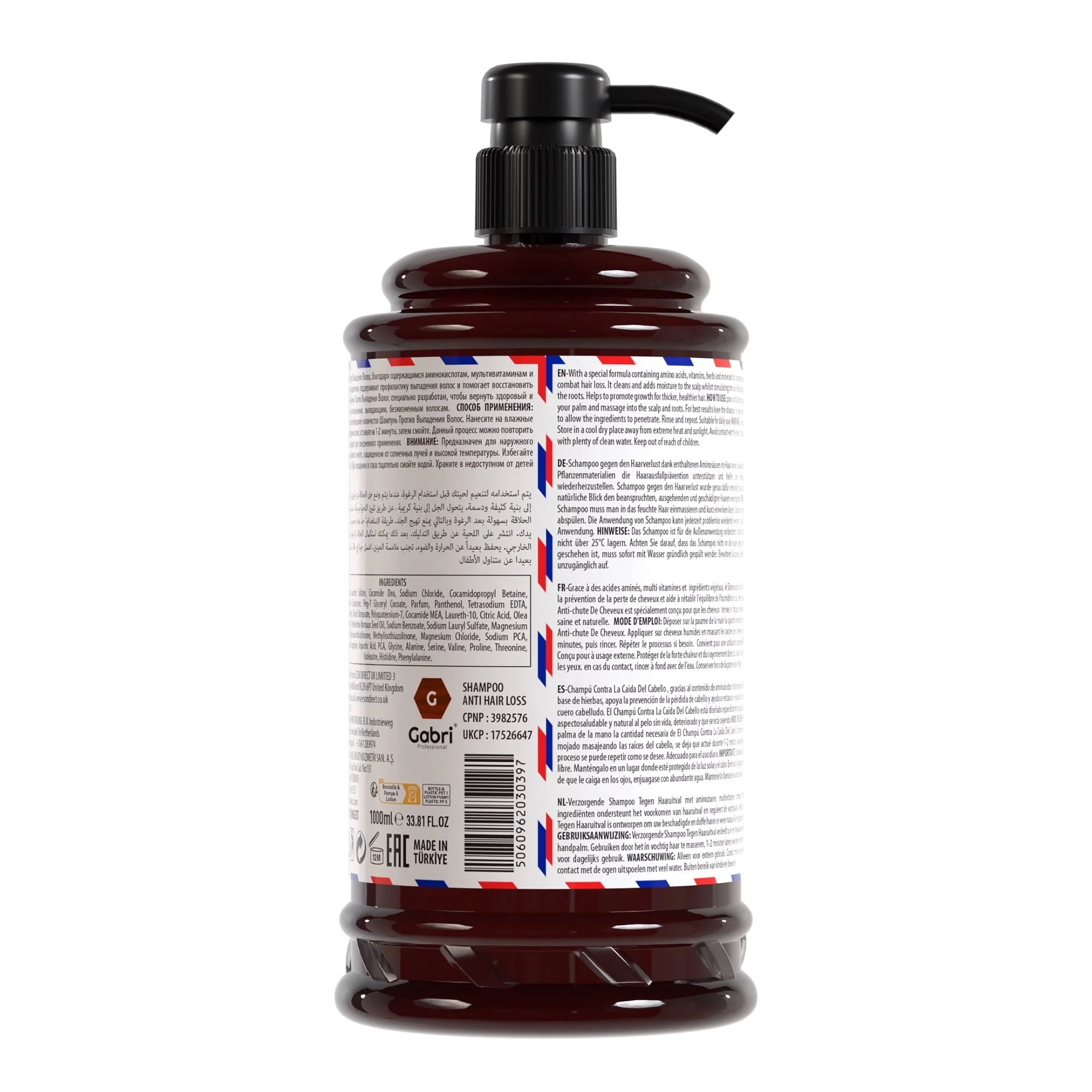 Gabri Professional - Anti Hair Loss Shampoo 1000ml - Image 5