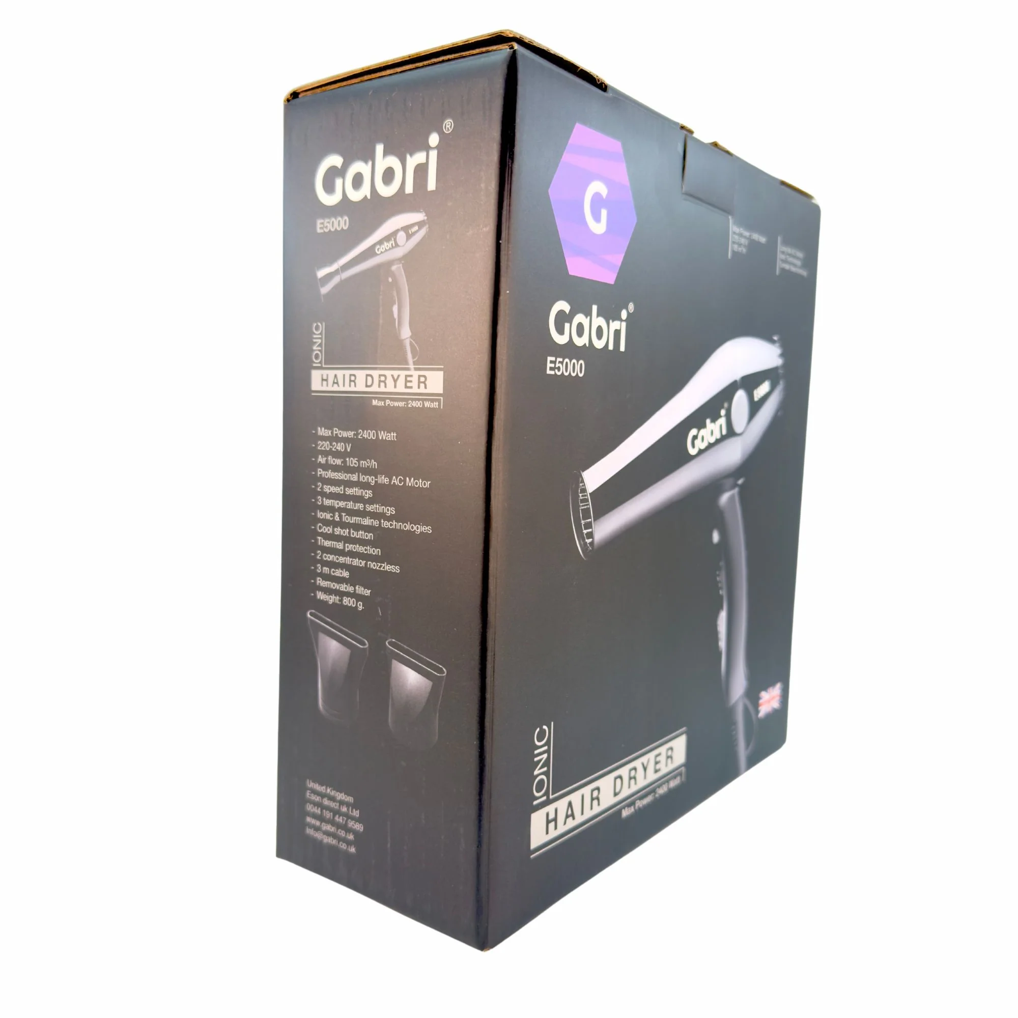 Gabri - Professional Hair Dryer Ionic E5000 2400W - Image 10