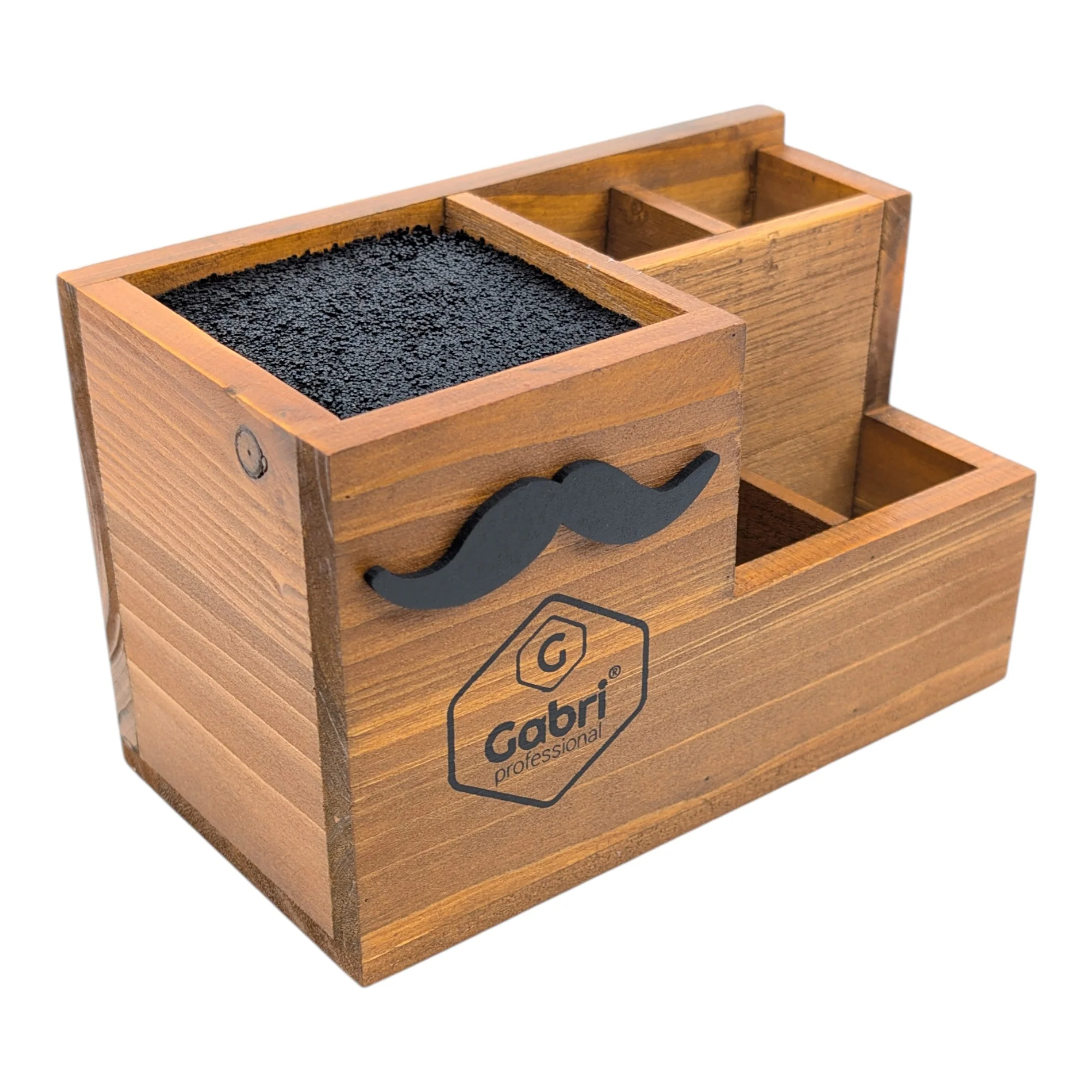Gabri - Scissor & Brush Holder Wooden Stand - Image 6