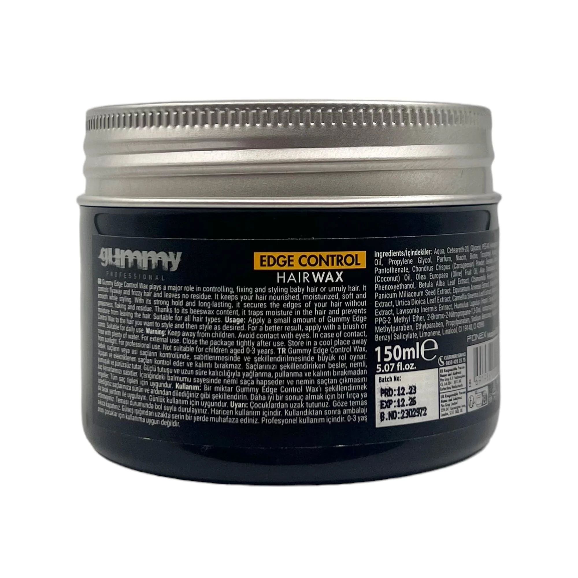 Gummy - Hair Wax Edge Control Olive Oil Huge Hold 150ml - Image 6