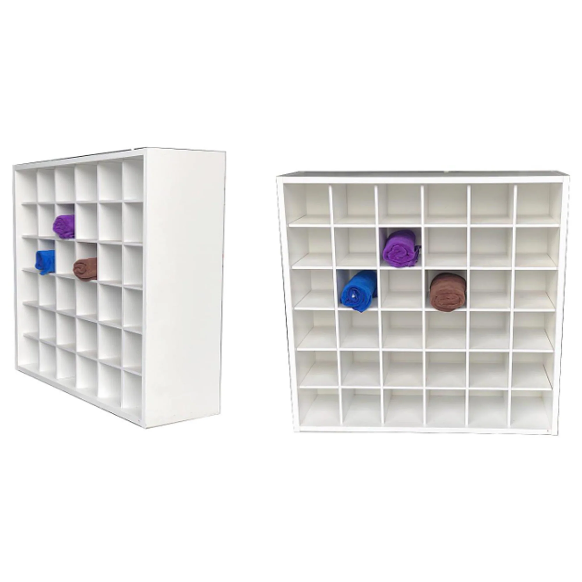 Storage Cabinet - Towel & Colour Organizer Shelf White - Image 4